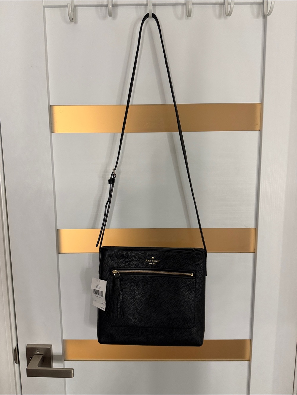 kate spade Dessi Black Leather Crossbody Bag